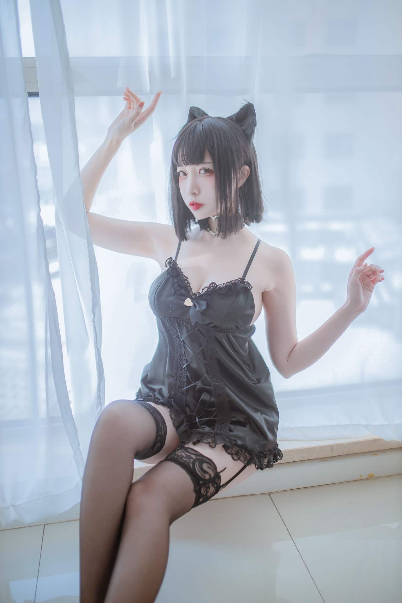 NO.069二佐Nisa私房双人猫耳美图【43P】-可宝主